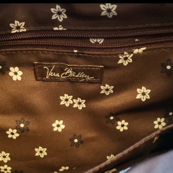 VERA BRADLEY Quilted Dark Brown Bag - Picture 3 of 8